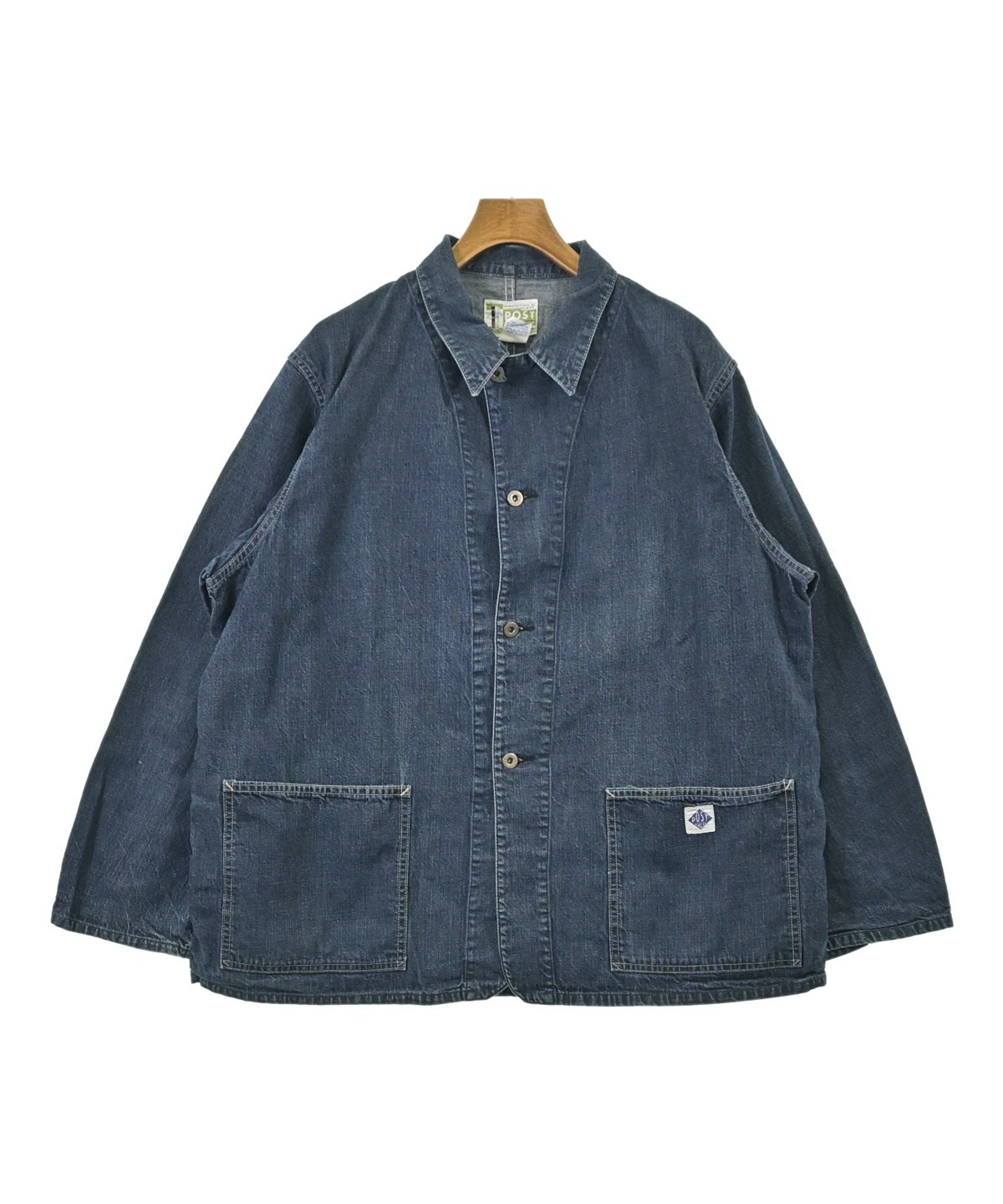 POST O'ALLS（ポストオーバーオールズ）カバーオール 青 サイズ:XL