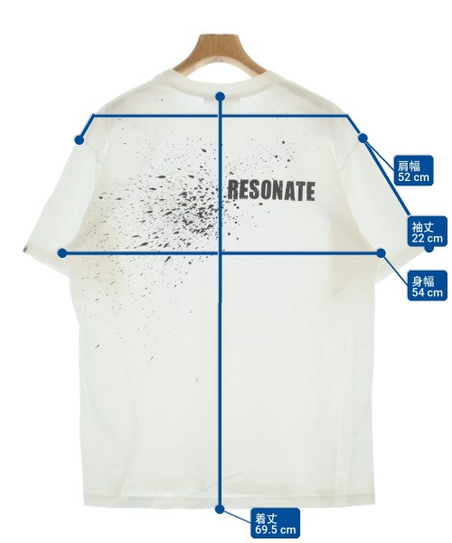 RESONATE GOODENOUGH（リゾネイトグッドイナフ）Tシャツ・カットソー 白 サイズ:L メンズ/2200694661053