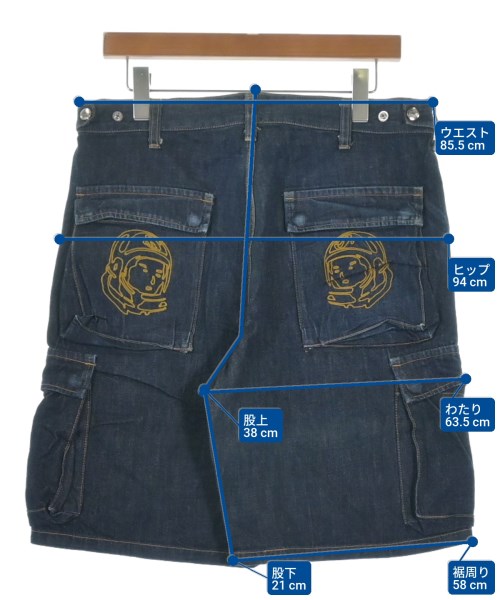 BILLIONAIRE BOYS CLUB（ビリオネアボーイズクラブ）ショートパンツ 紺 サイズ:M メンズ/2200644264082