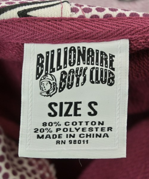 BILLIONAIRE BOYS CLUB（ビリオネアボーイズクラブ）パーカー ピンク サイズ:S メンズ/2200670040049