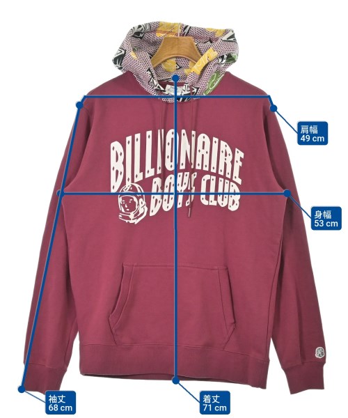 BILLIONAIRE BOYS CLUB（ビリオネアボーイズクラブ）パーカー ピンク サイズ:S メンズ/2200670040049