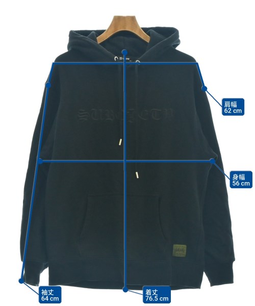 SUBCIETY（サブサエティー）パーカー 黒 サイズ:XL メンズ/2200718747022