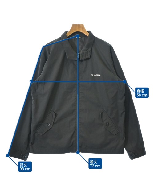 SUBCIETY（サブサエティー）ブルゾン 黒 サイズ:XL メンズ/2200645349177