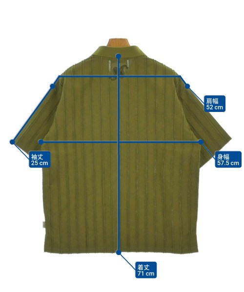 SUBCIETY（サブサエティー）ポロシャツ カーキ サイズ:L メンズ/2200662906124