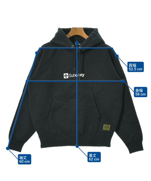 SUBCIETY（サブサエティー）パーカー 黒 サイズ:M メンズ/2200662465027