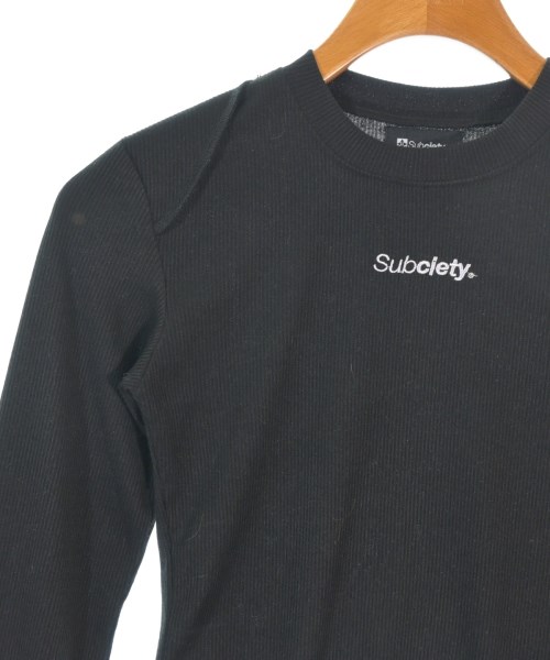 SUBCIETY（サブサエティー）Tシャツ・カットソー 黒 サイズ:-(XS位) レディース/2200672243158