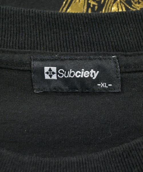 SUBCIETY（サブサエティー）Tシャツ・カットソー 黒 サイズ:XL メンズ/2200717536122
