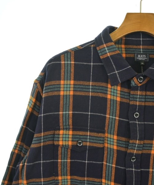 RATS（ラッツ）カジュアルシャツ 紺 サイズ:XL メンズ/2200676804102