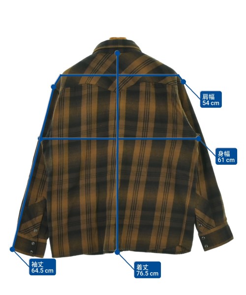 RATS（ラッツ）カジュアルシャツ 茶 サイズ:XL メンズ/2200665219146