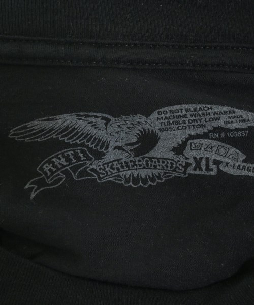 ARTIHERO（アンタイヒーロー）Tシャツ・カットソー 黒 サイズ:XL メンズ/2200660023069