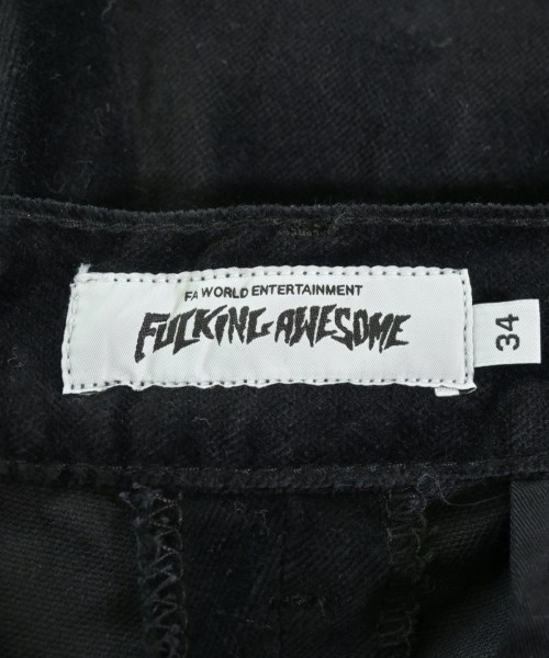 FUCKING AWESOME（ファッキングオーサム）チノパン 黒 サイズ:34(S位) メンズ/2200649186327
