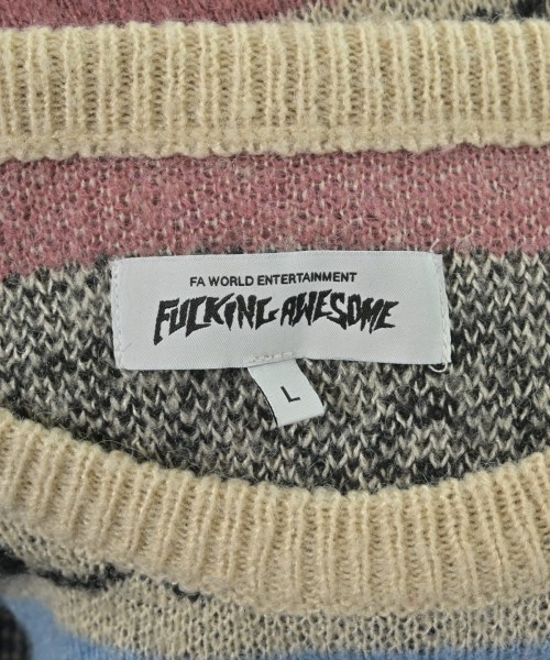 FUCKING AWESOME（ファッキングオーサム）ニット・セーター ベージュ サイズ:L メンズ/2200635770035