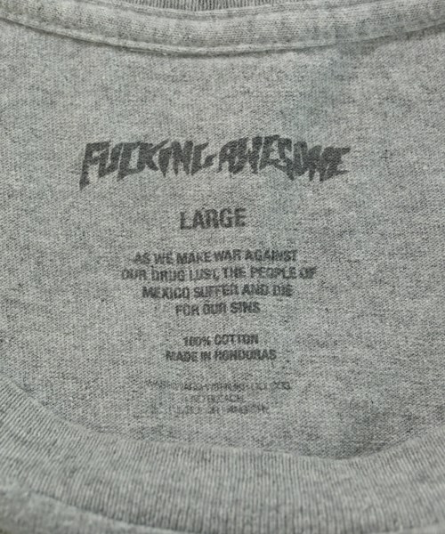 FUCKING AWESOME（ファッキングオーサム）Tシャツ・カットソー グレー サイズ:L メンズ/2200685041055