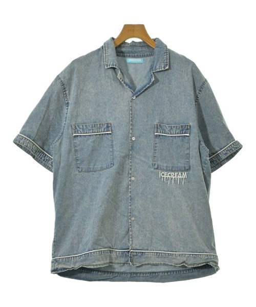 ICE CREAM(アイスクリーム)カジュアルシャツ 紺 サイズ:L/2200656680085