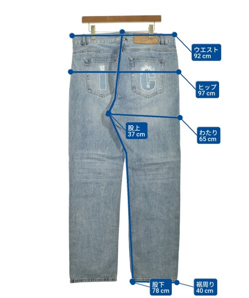 ICE CREAM（アイスクリーム）デニムパンツ 紺 サイズ:34(XL位) メンズ/2200646337128