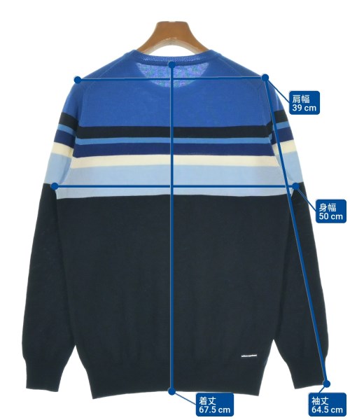 uniform experiment（ユニフォームエクスペリメント）ニット・セーター 青 サイズ:3(L位) メンズ/2200634538384