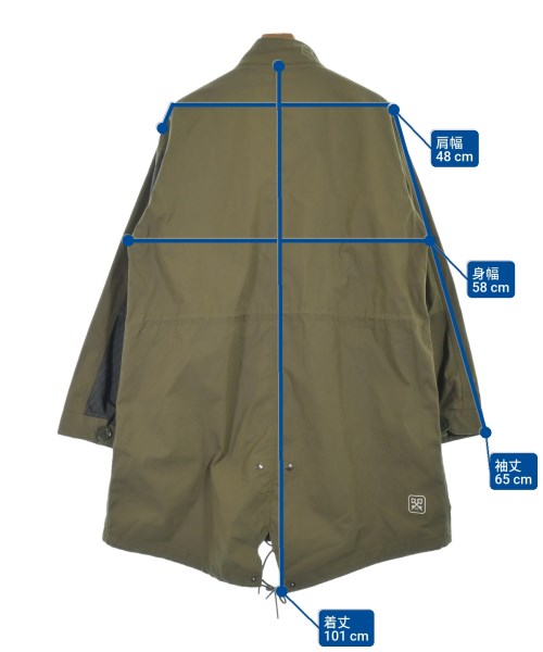 uniform experiment（ユニフォームエクスペリメント）モッズコート カーキ サイズ:2(XL位) メンズ/2200636442054