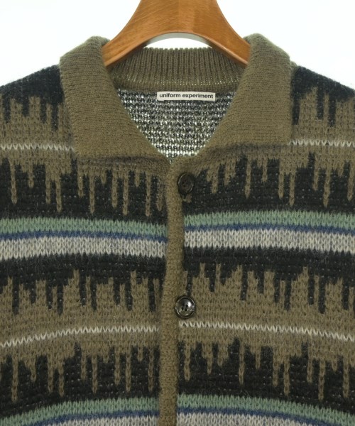 uniform experiment（ユニフォームエクスペリメント）カーディガン カーキ サイズ:1(S位) メンズ/2200637356015
