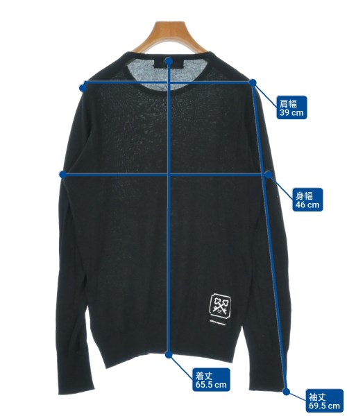 uniform experiment（ユニフォームエクスペリメント）ニット・セーター 黒 サイズ:1(S位) メンズ/2200597211065