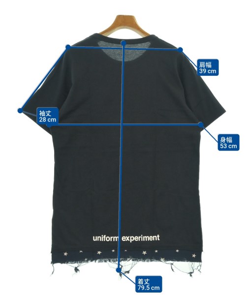 uniform experiment（ユニフォームエクスペリメント）Tシャツ・カットソー 紺 サイズ:3(L位) メンズ/2200638197082