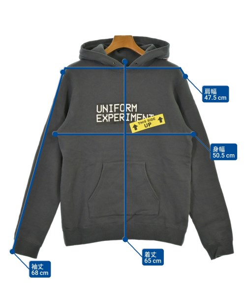 uniform experiment（ユニフォームエクスペリメント）パーカー グレー サイズ:1(S位) メンズ/2200639114071