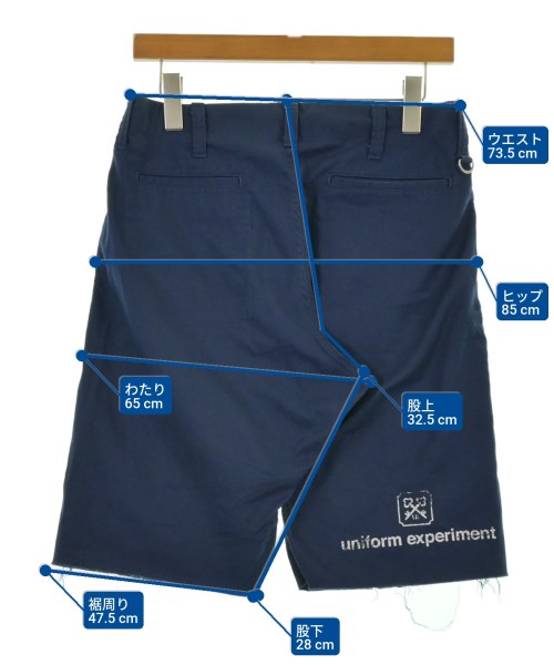 uniform experiment（ユニフォームエクスペリメント）ショートパンツ 青 サイズ:1(S位) メンズ/2200639114132