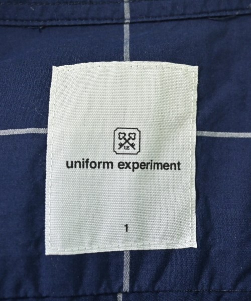 uniform experiment（ユニフォームエクスペリメント）カジュアルシャツ 紺 サイズ:1(S位) メンズ/2200640370084