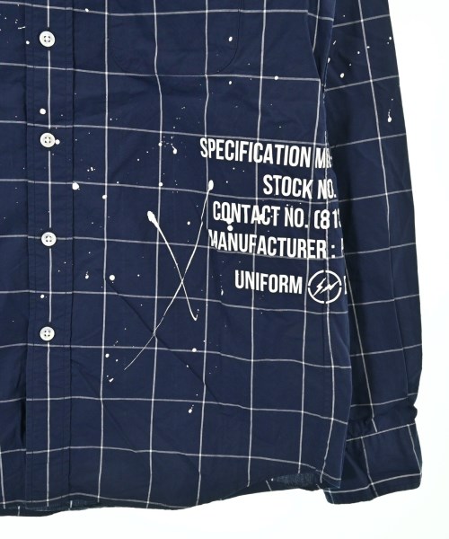 uniform experiment（ユニフォームエクスペリメント）カジュアルシャツ 紺 サイズ:1(S位) メンズ/2200640370084