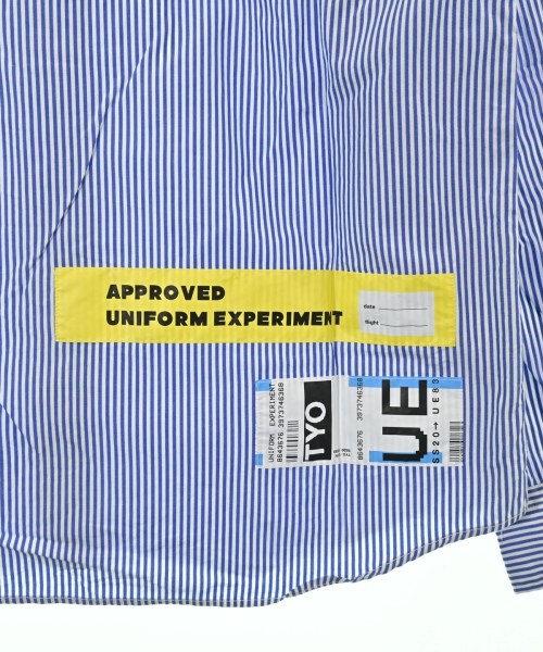 uniform experiment（ユニフォームエクスペリメント）カジュアルシャツ 青 サイズ:1(S位) メンズ/2200640370107