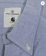 uniform experiment（ユニフォームエクスペリメント）カジュアルシャツ 青 サイズ:1(S位) メンズ/2200640370121