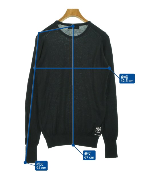 uniform experiment（ユニフォームエクスペリメント）ニット・セーター 黒 サイズ:1(S位) メンズ/2200640370169