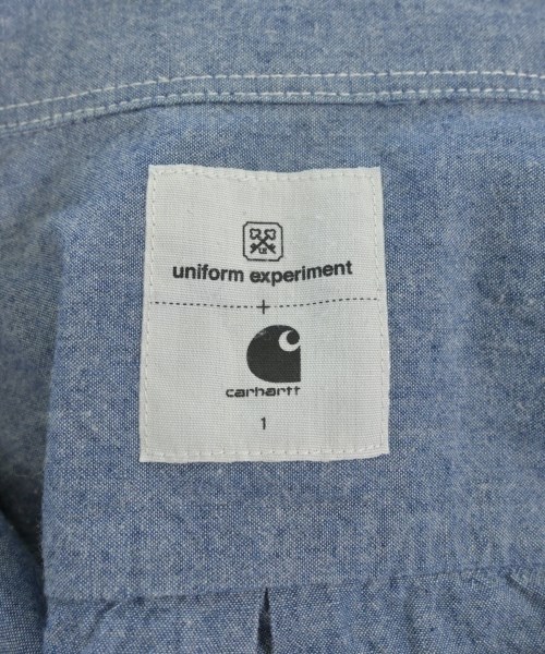 uniform experiment（ユニフォームエクスペリメント）カジュアルシャツ 青 サイズ:1(S位) メンズ/2200640370176