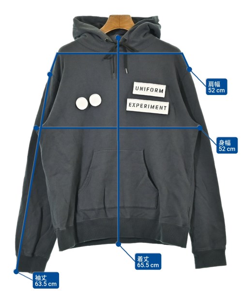 uniform experiment（ユニフォームエクスペリメント）パーカー グレー サイズ:1(M位) メンズ/2200641571176