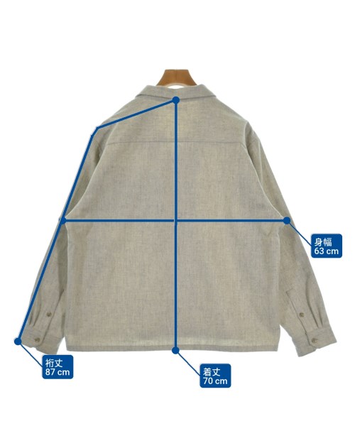 uniform experiment（ユニフォームエクスペリメント）カジュアルシャツ グレー サイズ:3(L位) メンズ/2200642256010