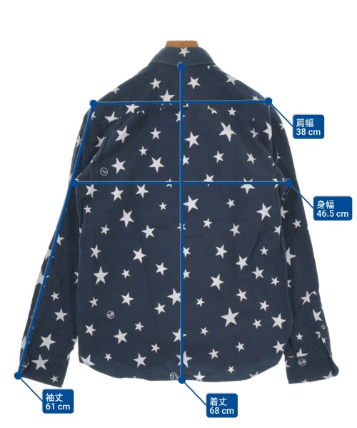 uniform experiment（ユニフォームエクスペリメント）カジュアルシャツ 紺 サイズ:1(S位) メンズ/2200631692034