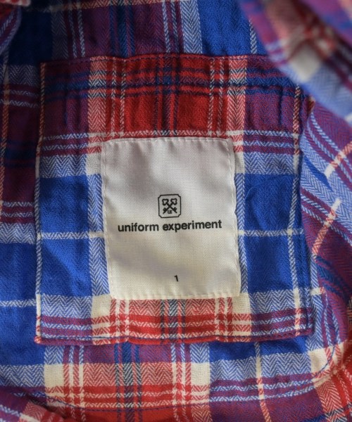 uniform experiment（ユニフォームエクスペリメント）カジュアルシャツ 赤 サイズ:-(S位) メンズ/2200643483033
