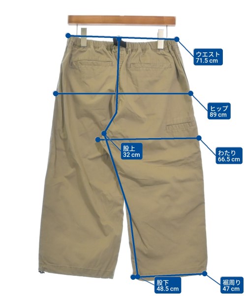 uniform experiment（ユニフォームエクスペリメント）クロップドパンツ ベージュ サイズ:L メンズ/2200571723355