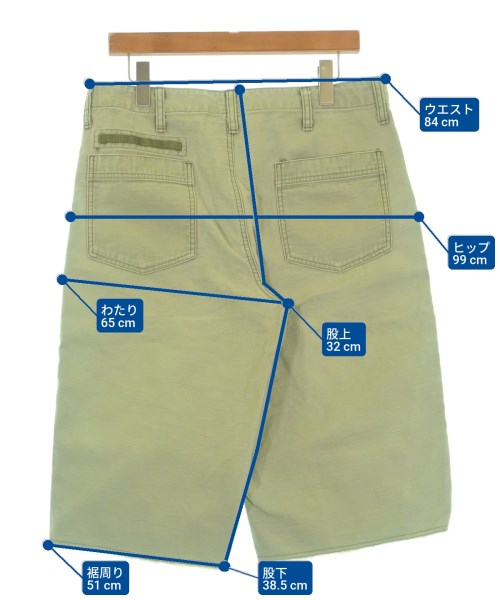 uniform experiment（ユニフォームエクスペリメント）ショートパンツ カーキ サイズ:-(L位) メンズ/2200571723362