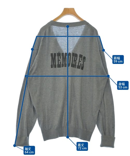 uniform experiment（ユニフォームエクスペリメント）カーディガン グレー サイズ:4(XL位) メンズ/2200535509315