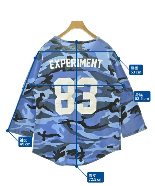 uniform experiment（ユニフォームエクスペリメント）スウェット 青 サイズ:4(XL位) メンズ/2200535731198