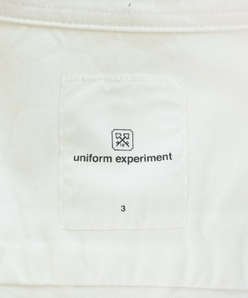 uniform experiment（ユニフォームエクスペリメント）カジュアルシャツ 白 サイズ:3(L位) メンズ/2200525492115