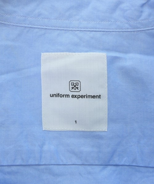 uniform experiment（ユニフォームエクスペリメント）カジュアルシャツ 青 サイズ:1(S位) メンズ/2200534823085
