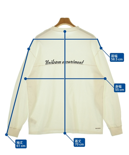 uniform experiment（ユニフォームエクスペリメント）Tシャツ・カットソー 白 サイズ:1(S位) メンズ/2200535178061