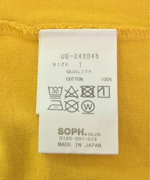 uniform experiment（ユニフォームエクスペリメント）Tシャツ・カットソー 黄 サイズ:1(S位) メンズ/2200535178092