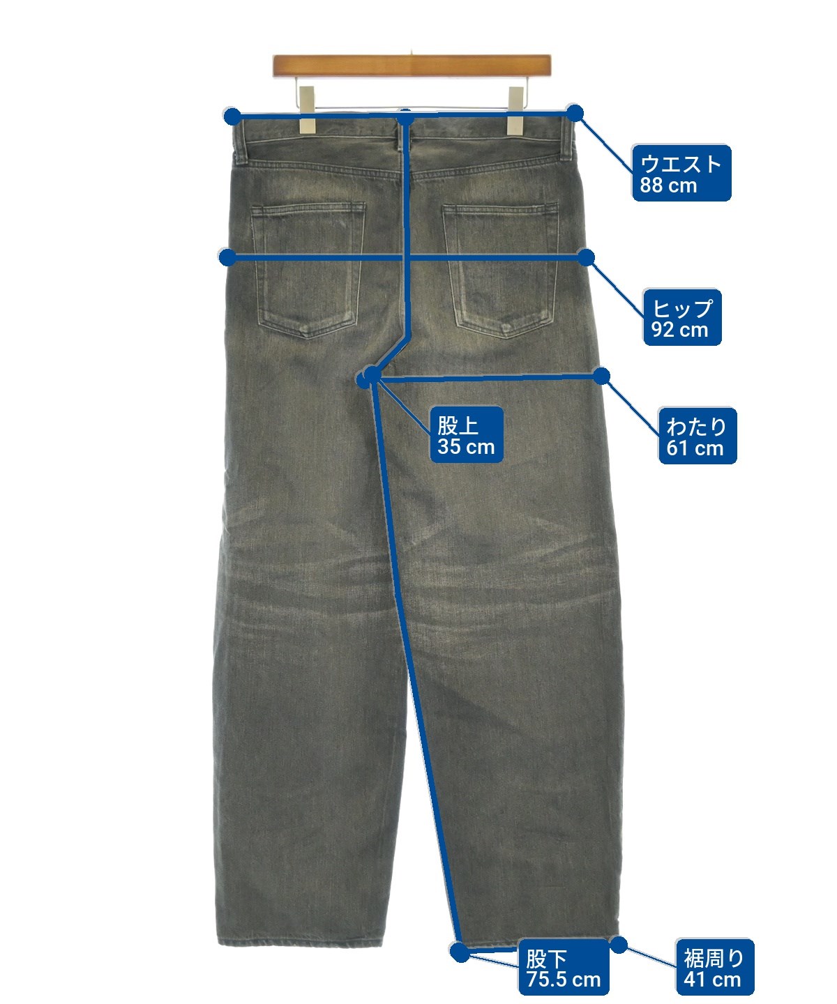 uniform experiment デニムパンツ 黒 M 【公式通販】
