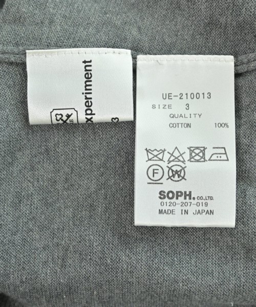 uniform experiment（ユニフォームエクスペリメント）カーディガン グレー サイズ:3(L位) メンズ/2200621605082