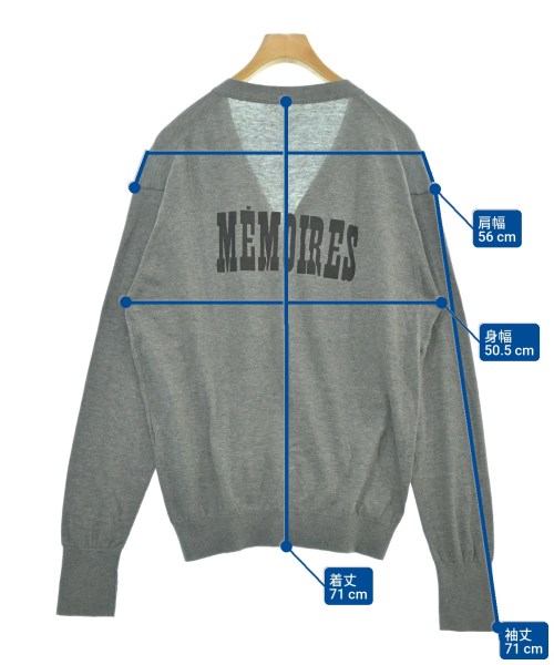 uniform experiment（ユニフォームエクスペリメント）カーディガン グレー サイズ:3(L位) メンズ/2200621605082