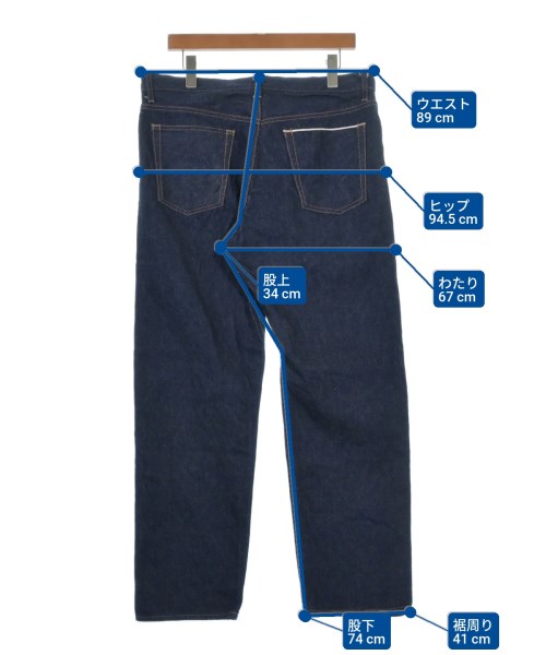 uniform experiment（ユニフォームエクスペリメント）デニムパンツ 紺 サイズ:4(XL位) メンズ/2200626591069
