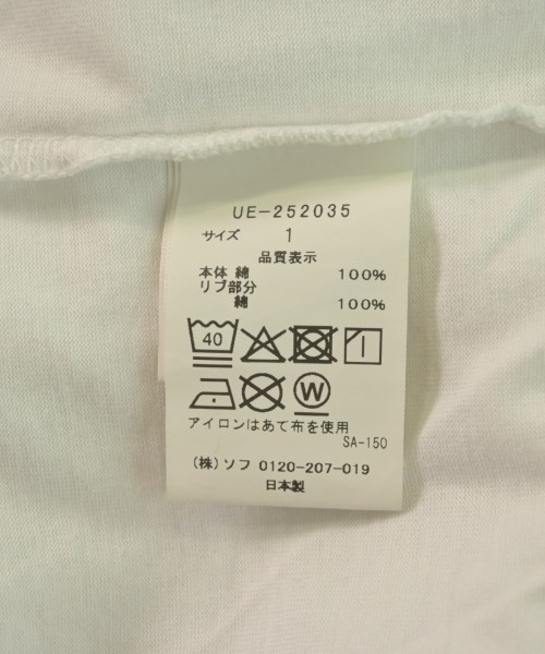 uniform experiment（ユニフォームエクスペリメント）Tシャツ・カットソー 白 サイズ:1(S位) メンズ/2200626631031