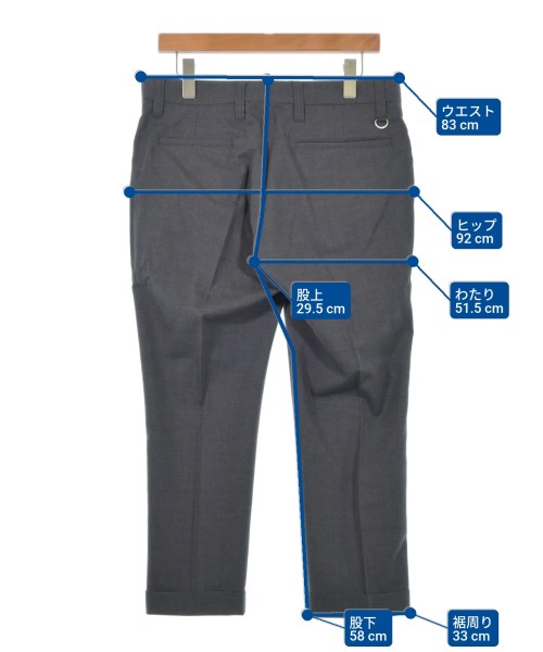 uniform experiment（ユニフォームエクスペリメント）スラックス グレー サイズ:2(M位) メンズ/2200626880095